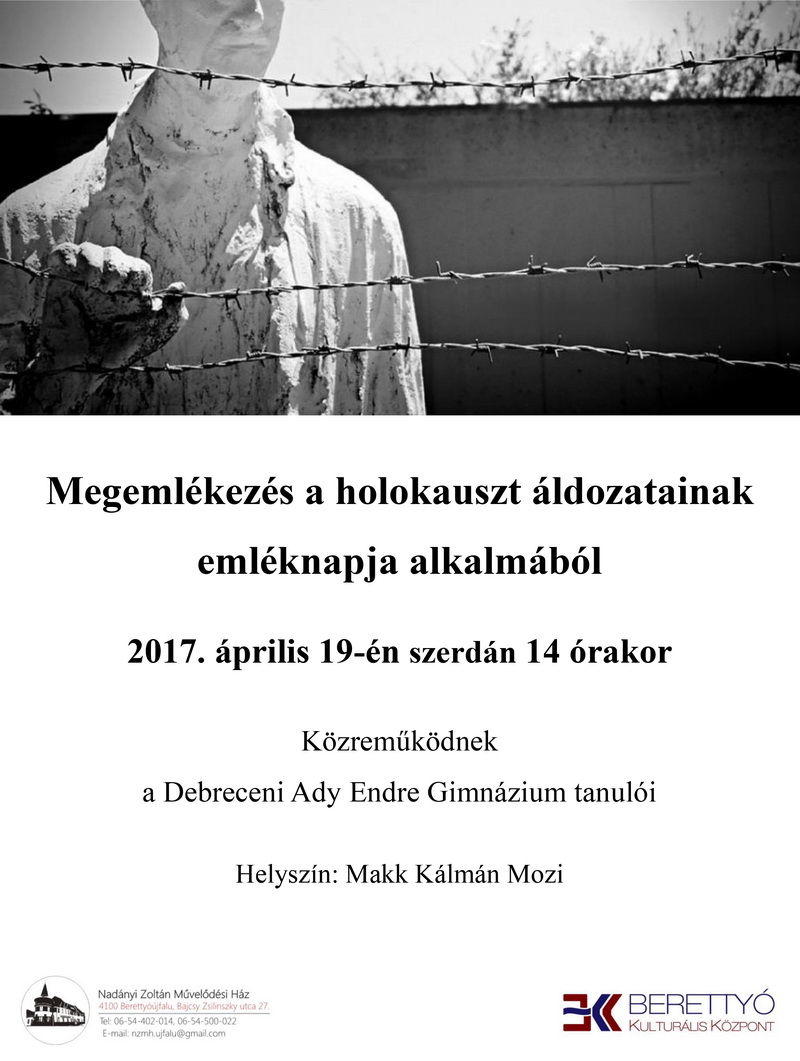 2017 a holokauszt áldozatainak emléknapja