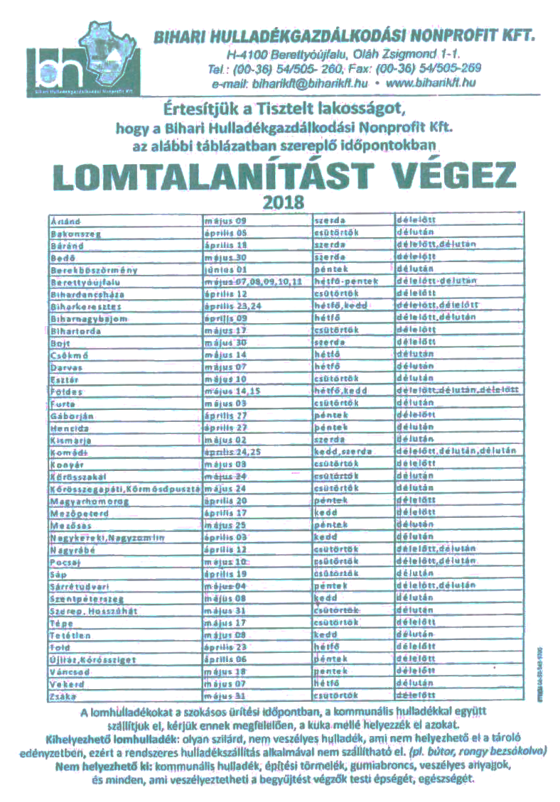 lomtalanítás