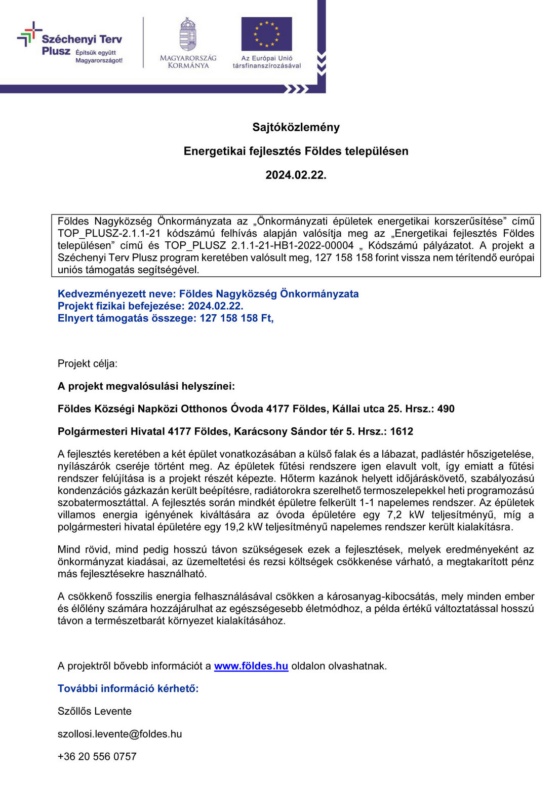 foldes epuletenergetika