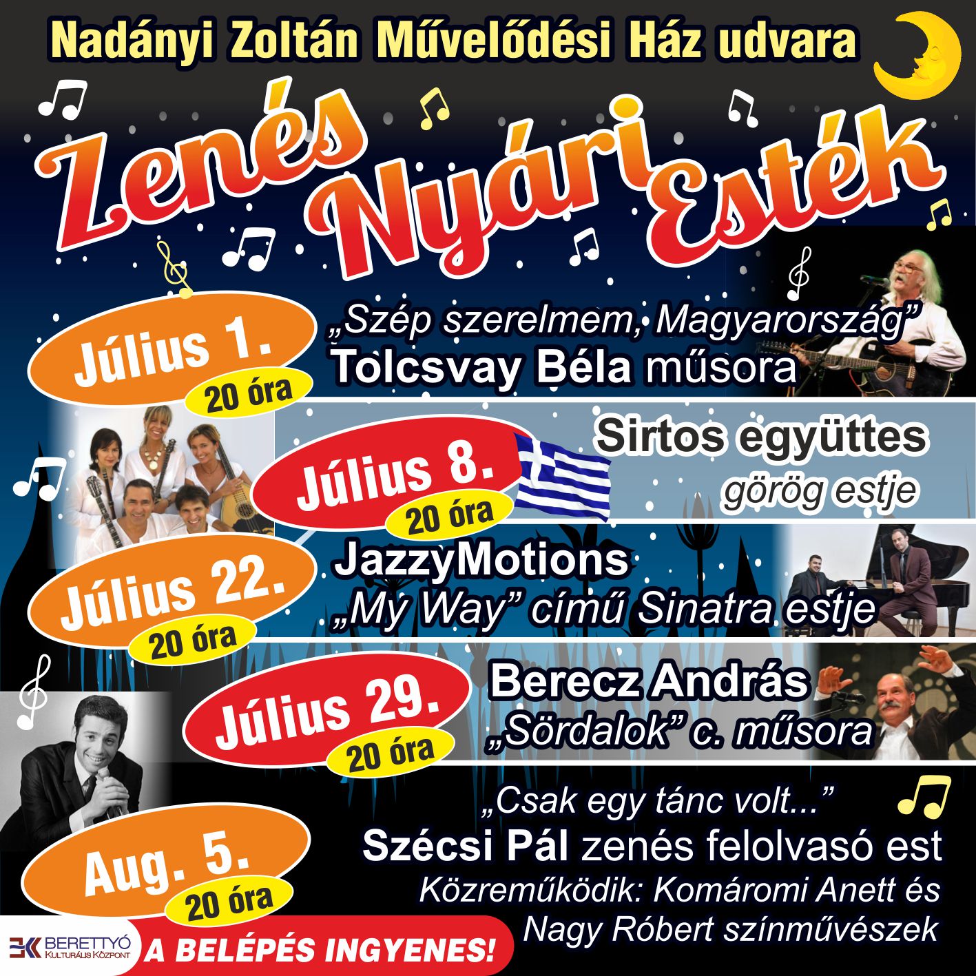 Zenés nyári estékjó