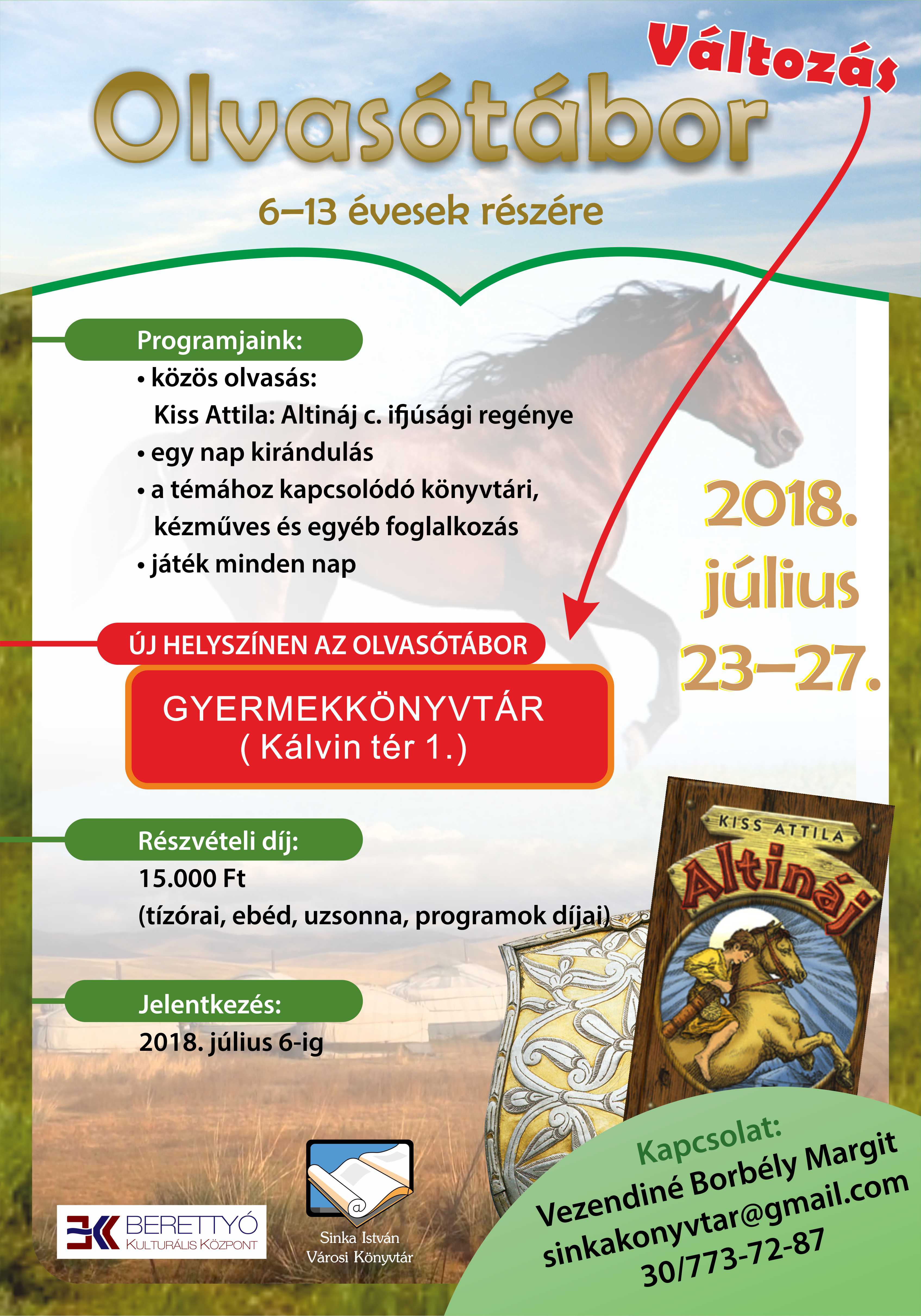 Olvasótábor 2018 VÁLTOZÁS