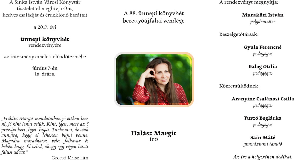 88 ünnepi könyvhét meghívó 2