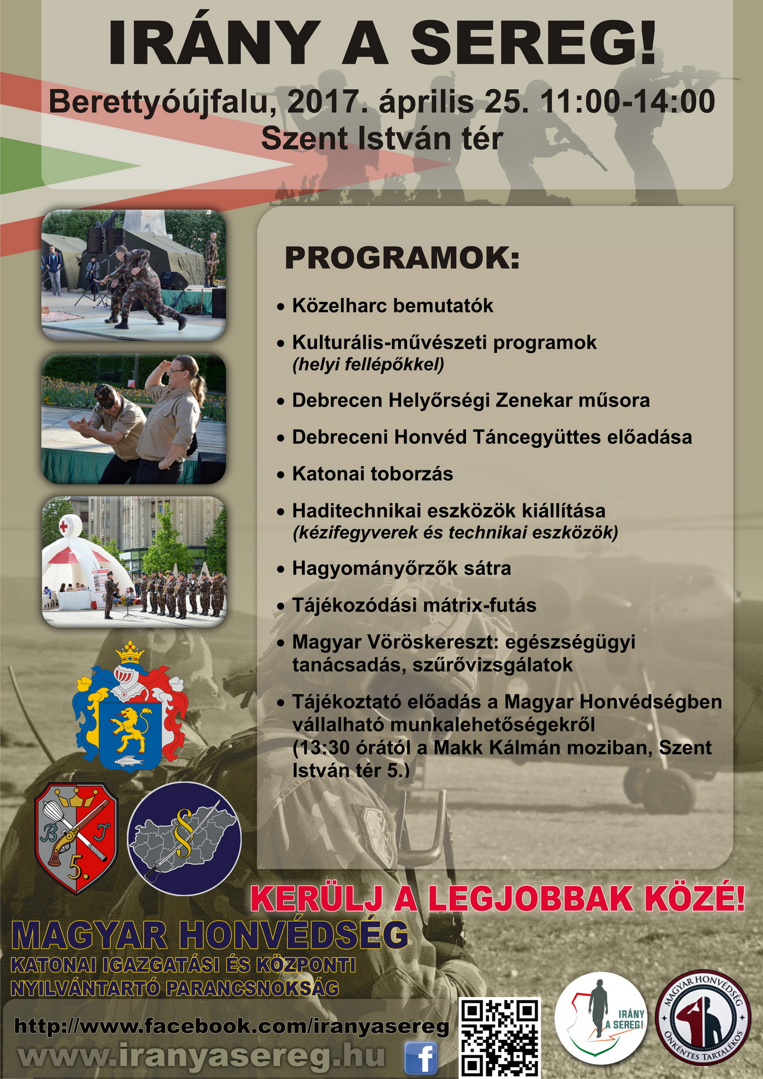 irany a sereg plakat Berettyoujfalu