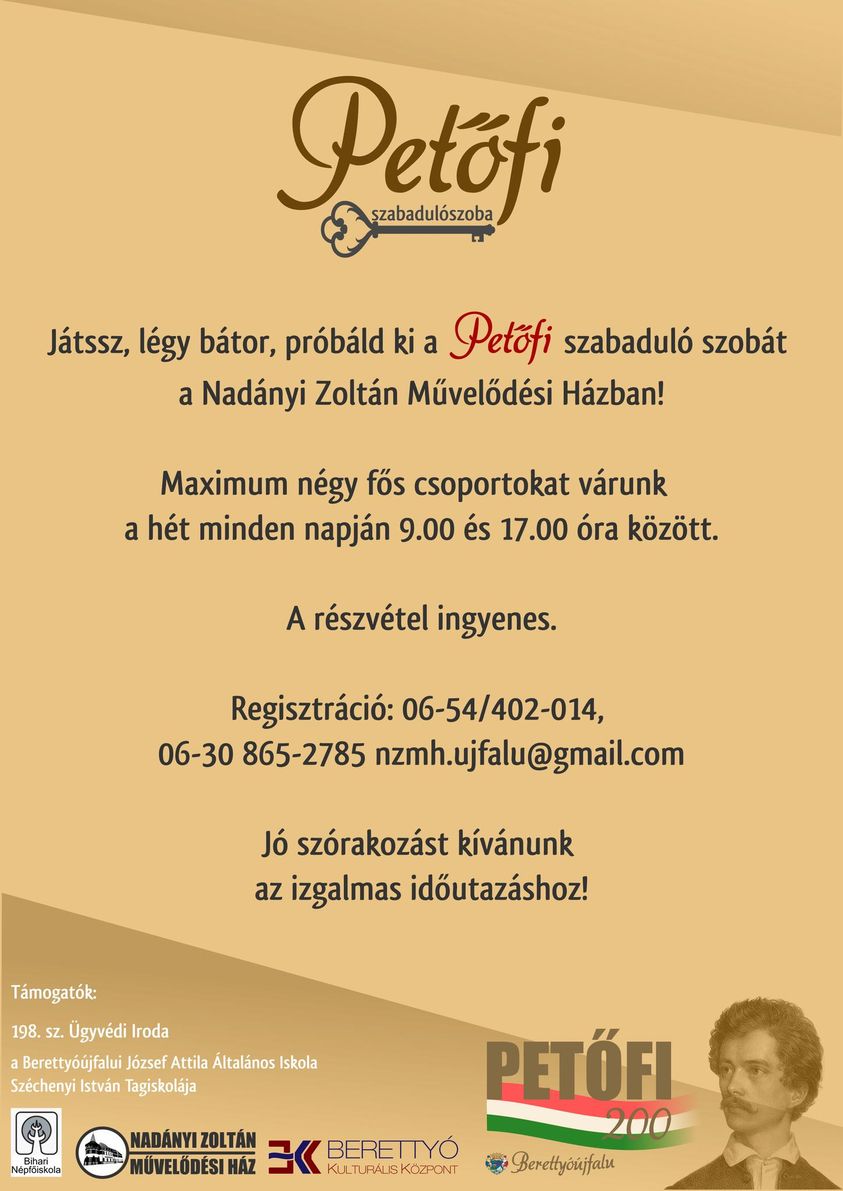 Petofi szabadulo szoba Berettyoujfaluban 01