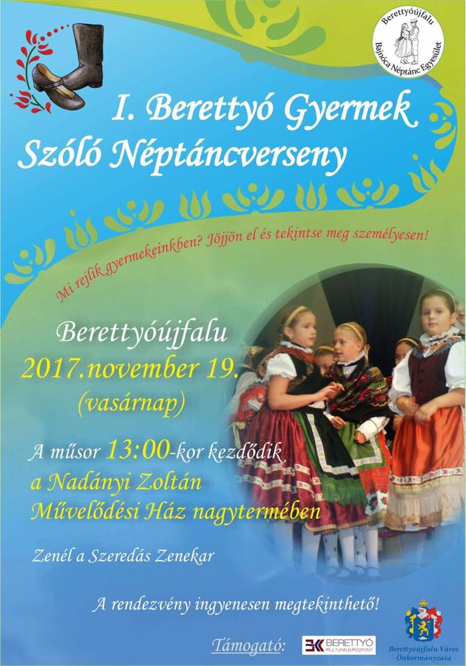 i.berettyó gyermek szóló néptáncverseny november 19.