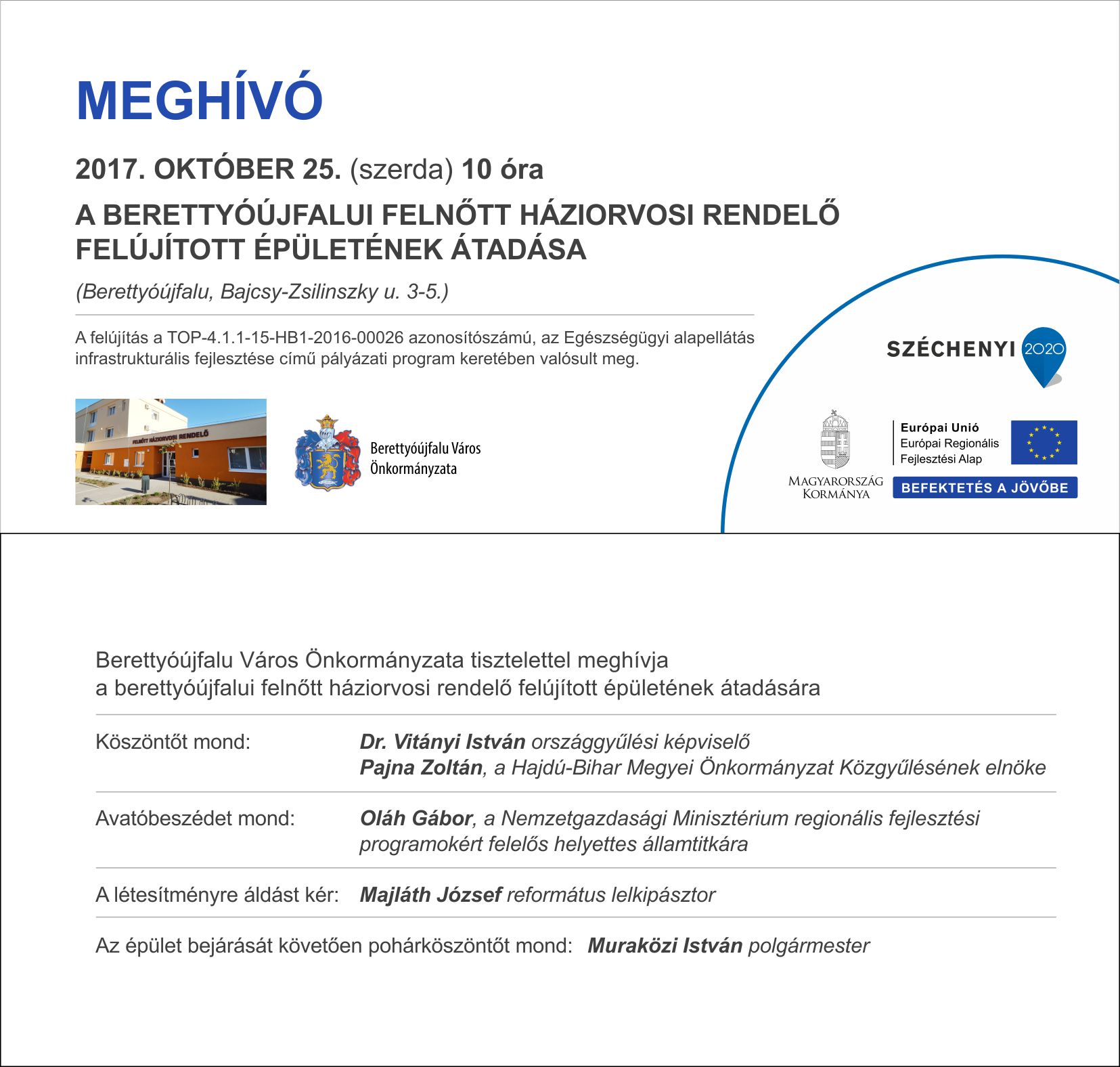 Meghívó orvosi rendelő