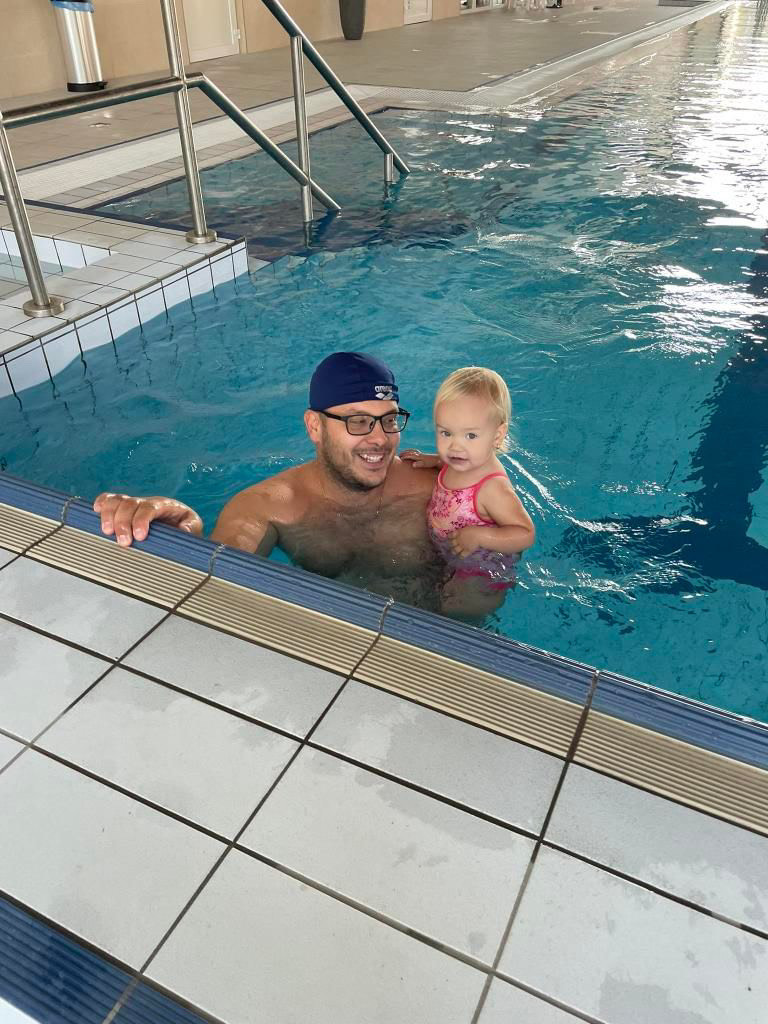 Hanna az apukájával