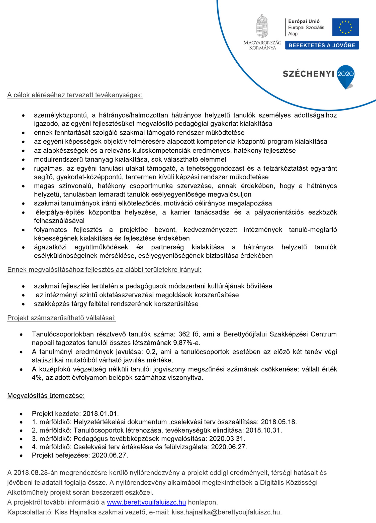 BSZC sajtóközlemény nyitókonferenciára 2